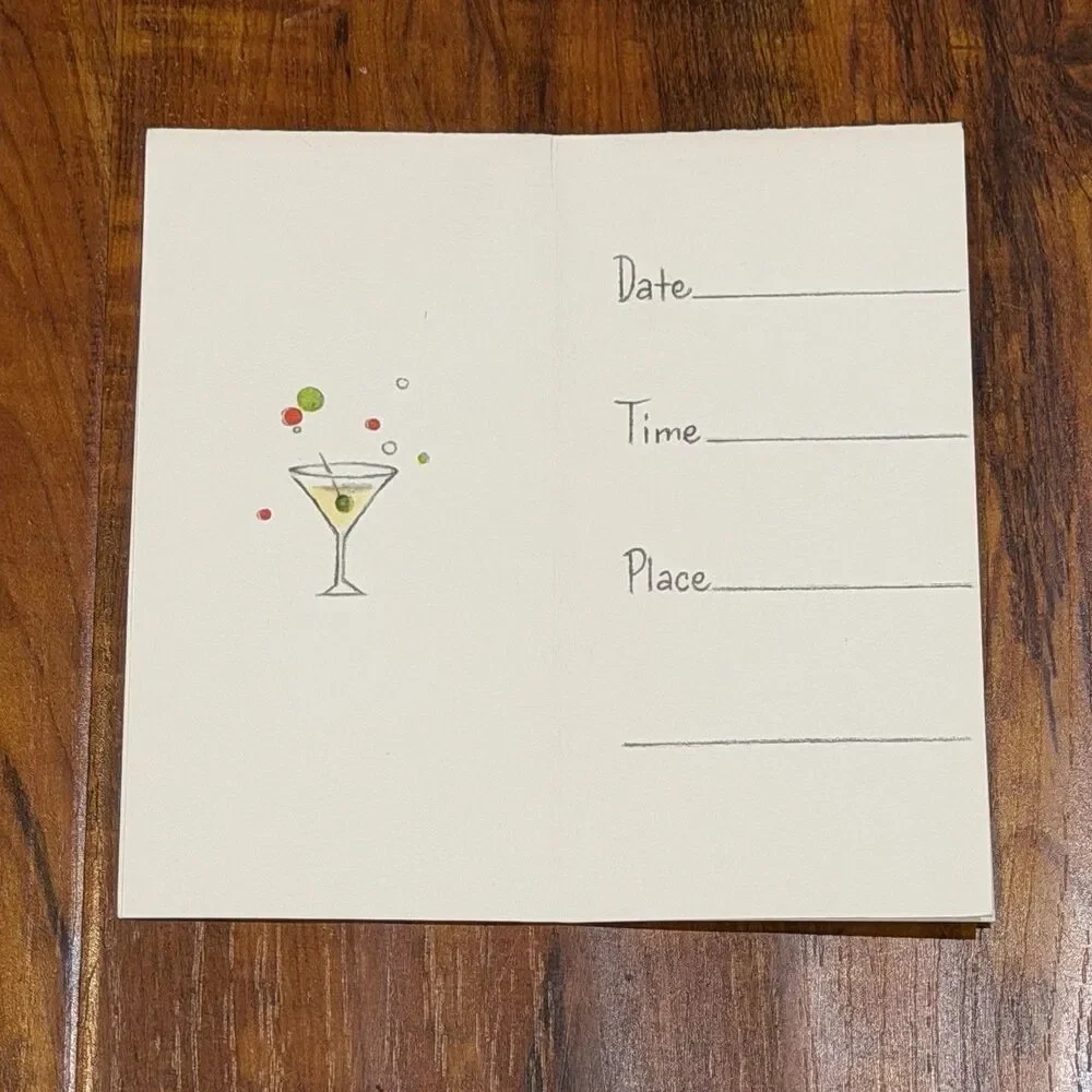 Lot of (34) Vintage Hallmark Slim Jims Cocktail Party Invitation Cards - Unused!